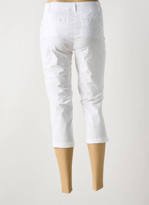 Pantacourt blanc BASTINGAGE pour femme