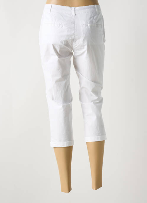 Pantacourt blanc BASTINGAGE pour femme