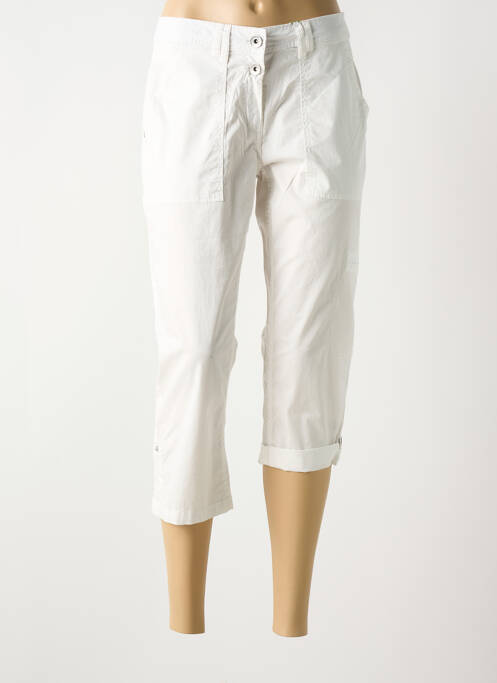 Pantacourt blanc CECIL pour femme