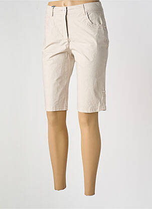 Bermuda tissage popeline taille normale beige ESPRIT DE LA MER femme