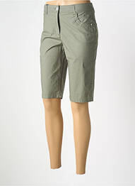 Bermuda tissage popeline taille normale vert ESPRIT DE LA MER femme