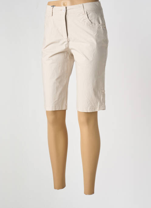 Bermuda tissage popeline taille normale beige ESPRIT DE LA MER femme