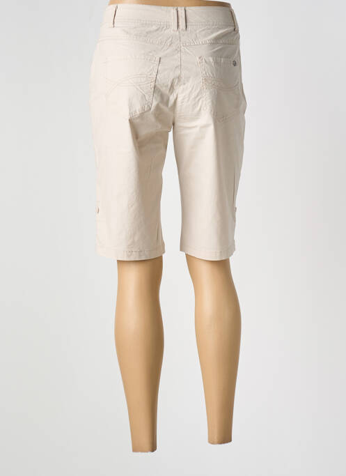 Bermuda tissage popeline taille normale beige ESPRIT DE LA MER femme