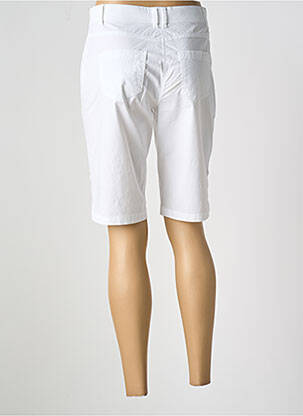 Bermuda tissage popeline taille normale blanc BASTINGAGE femme