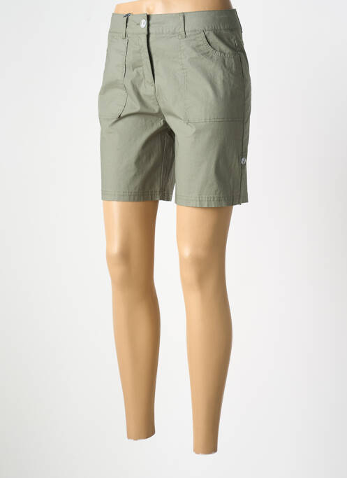 Short fermeture zippée sous rabat boutonné taille normale vert ESPRIT DE LA MER femme