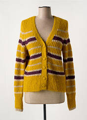 Gilet manches longues jaune VILA pour femme seconde vue