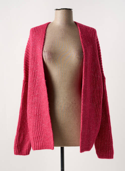 Gilet manches longues rose LOLA ESPELETA pour femme