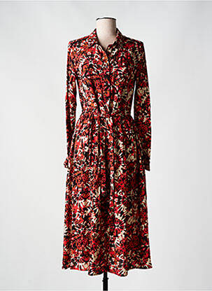 Robe longue manches longues manches longues rouge LOLA ESPELETA femme