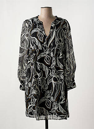 Robe courte manches longues manches longues noir LOLA ESPELETA femme