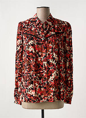 Chemisier imprimé fleurs manches longues orange LOLA ESPELETA femme