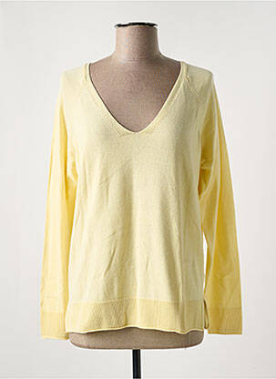 Pull coupe cintrée manches longues jaune TIFFOSI femme