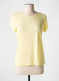 T-shirt coupe droite manches courtes jaune MOLLY BRACKEN femme