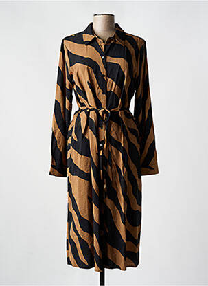 Robe longue manches longues manches longues noir VILA femme