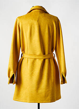 Veste casual coupe droite jaune QUATRE VINGT JOURS femme