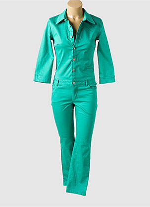 Combi-pantalon coupe cintrée manches longues vert VILA femme