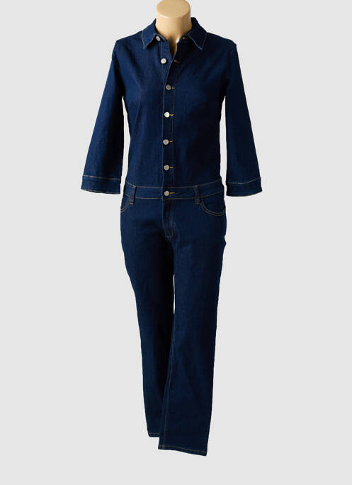 Combi-pantalon fermeture boutonnée sur le devant manches longues bleu VILA femme