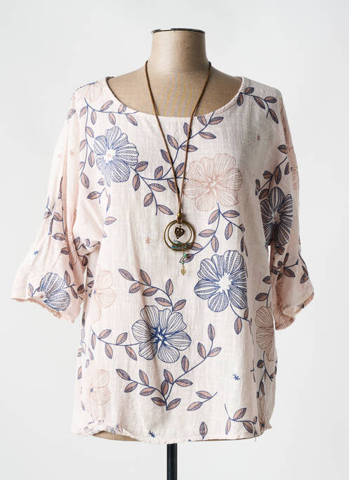 Blouse beige QUATRE VINGT JOURS pour femme