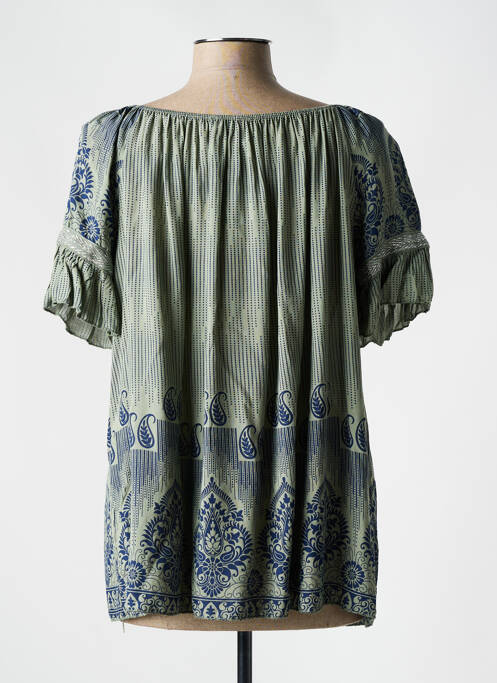 T-shirt vert QUATRE VINGT JOURS femme