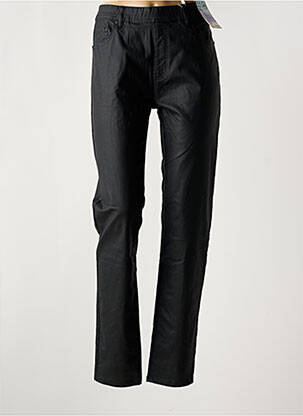 Pantalon slim taille élastique noir QUATRE VINGT JOURS femme