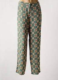 Pantalon droit tissage crêpe taille normale vert VILA femme
