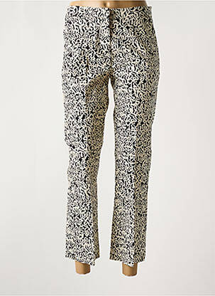 Pantalon 7/8 fermeture zippée sous rabat avec crochet noir B.YOUNG femme