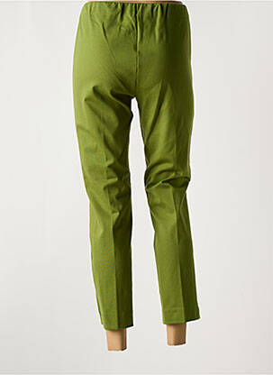 Pantalon 7/8 taille élastique vert QUATRE VINGT JOURS femme
