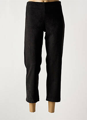 Pantacourt coupe droite noir QUATRE VINGT JOURS femme