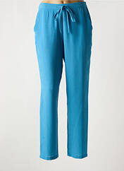 Pantalon droit bleu MD'M pour femme seconde vue