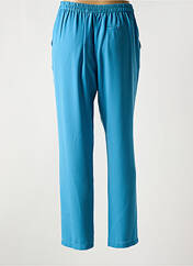 Pantalon droit bleu MD'M pour femme seconde vue