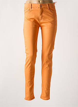 Pantalon slim orange VOGGO pour femme