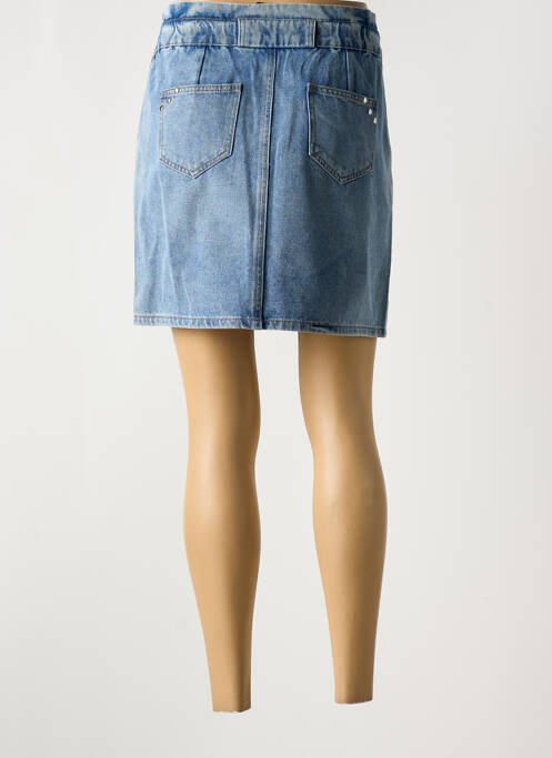 Jupe courte bleu MORGAN pour femme