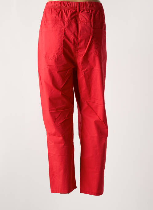Pantalon droit rouge QUATRE VINGT JOURS pour femme