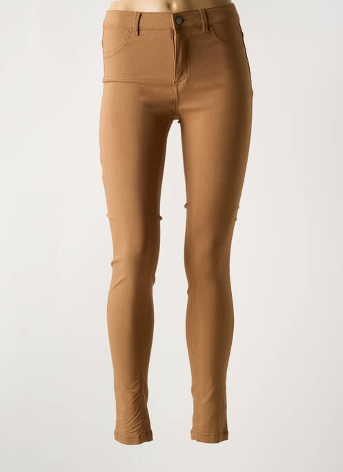 Pantalon slim marron B.YOUNG pour femme