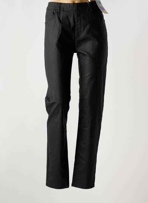 Pantalon slim noir QUATRE VINGT JOURS pour femme