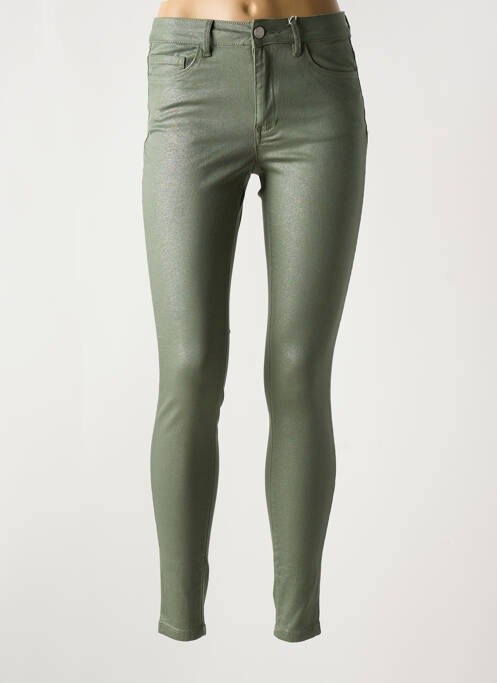Pantalon slim vert VILA pour femme