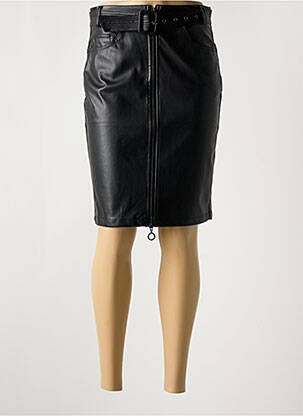 Jupe mi-longue coupe droite noir SALSA femme