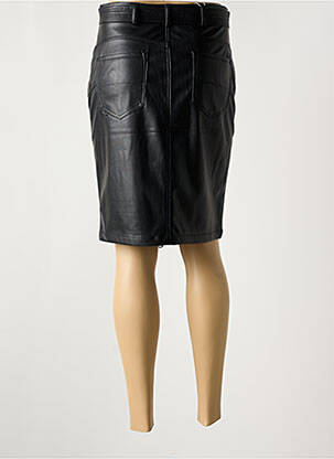Jupe mi-longue coupe droite noir SALSA femme