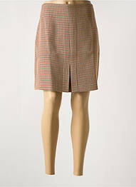Jupe courte coupe droite beige DEELUXE femme
