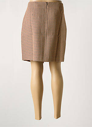 Jupe courte coupe droite beige DEELUXE femme