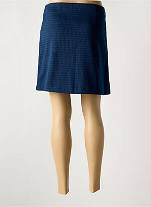 Jupe courte coupe droite bleu B.YOUNG femme