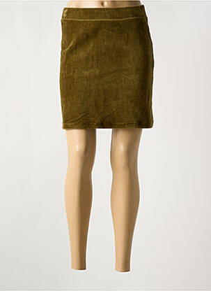 Jupe courte coupe droite vert VILA femme