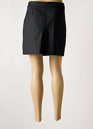 Jupe courte coupe droite noir MORGAN femme