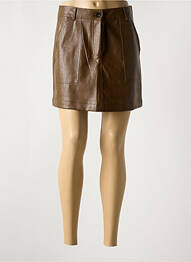 Jupe courte poches marron MOLLY BRACKEN femme