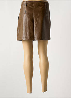 Jupe courte poches marron MOLLY BRACKEN femme