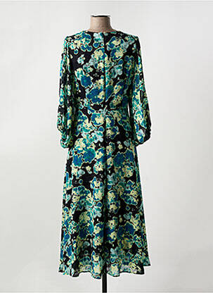 Robe longue manches longues manches longues vert IN WEAR femme