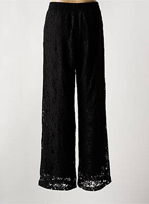 Pantalon large taille normale taille normale noir KAFFE femme