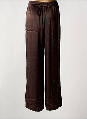 Pantalon large coupe fluide taille normale marron KAFFE femme