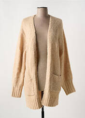 Gilet manches longues beige KAFFE pour femme seconde vue