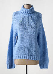 Pull col roulé bleu KAFFE pour femme seconde vue