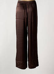 Pantalon large marron KAFFE pour femme seconde vue